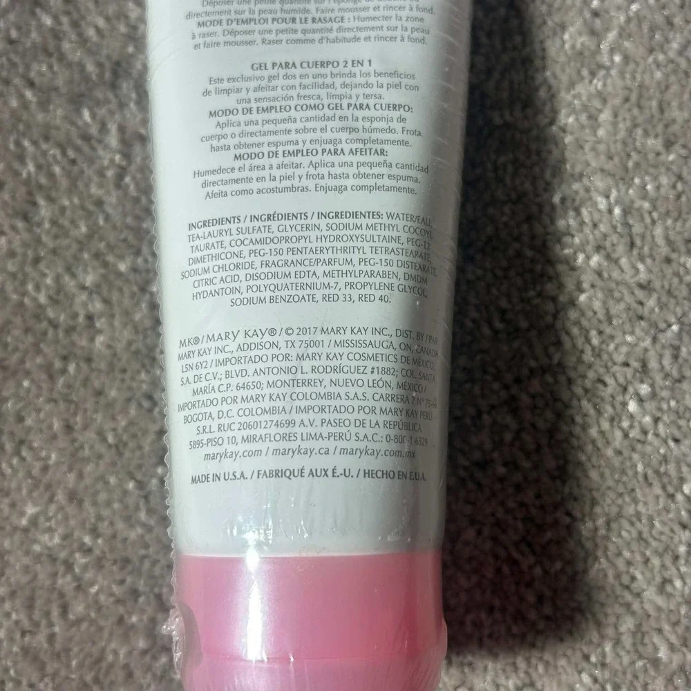 Mary Kay 2-In-1 Body Wash & Shave Gel Pink 6.5 oz Womens OS